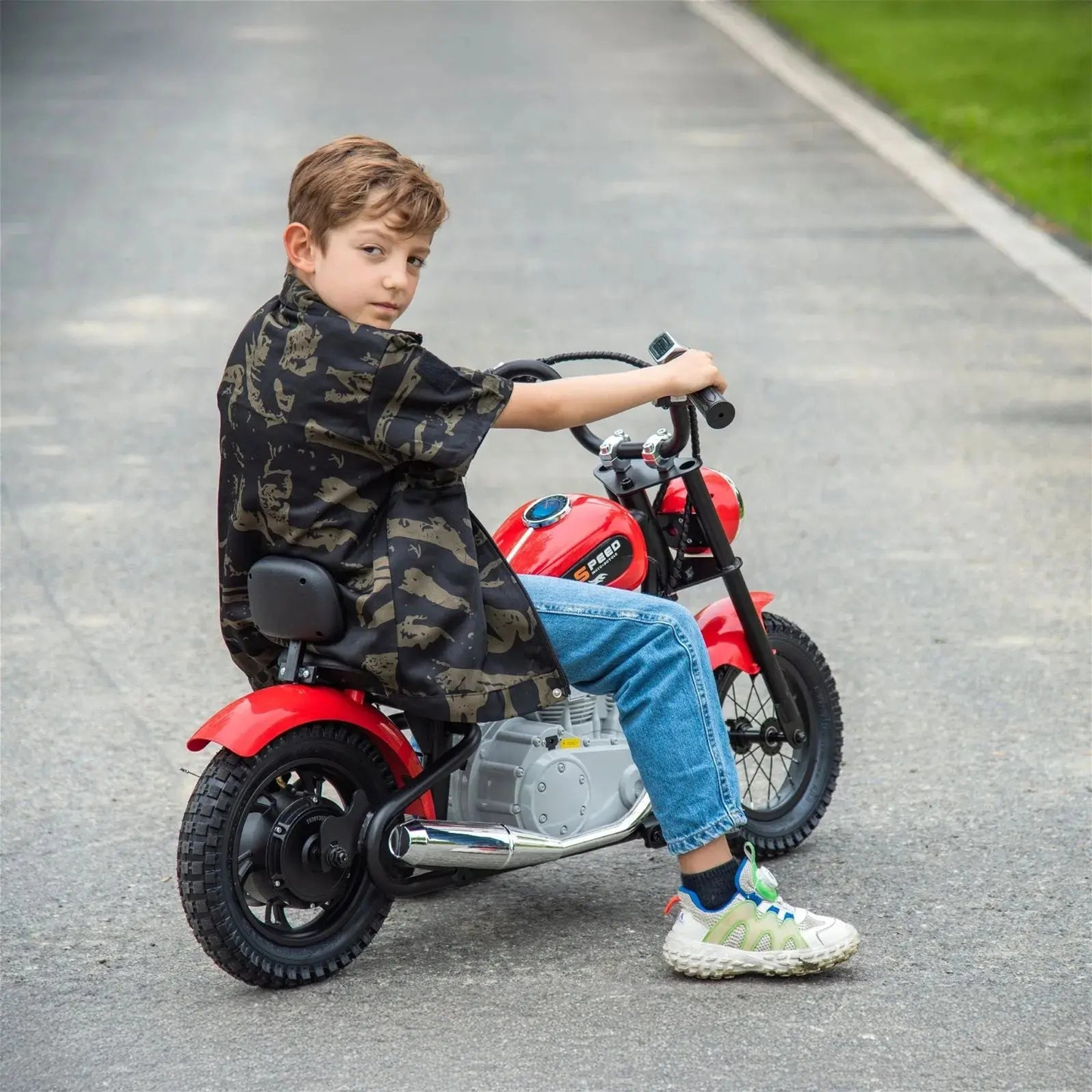 36V Freddo E-Chopper Red-6