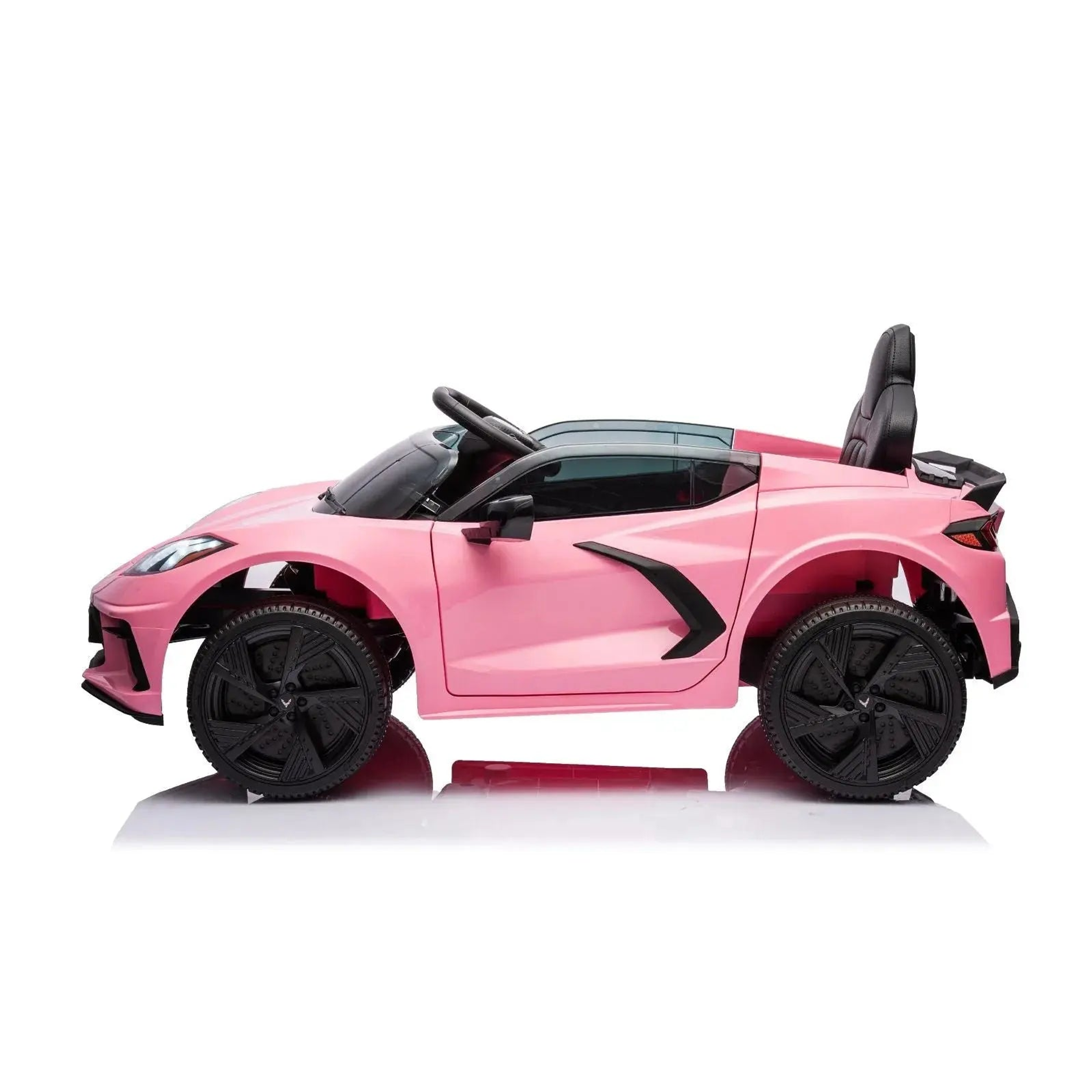 12V Chevrolet Corvette C8 Stingray 1-Seater Kids Ride-On Car Pink-2