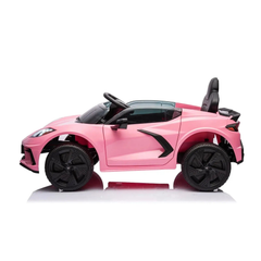 12V Chevrolet Corvette C8 Stingray 1-Seater Kids Ride-On Car Pink-2