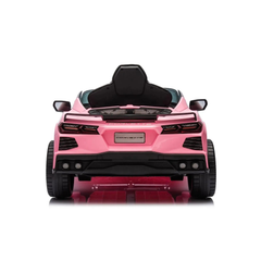 12V Chevrolet Corvette C8 Stingray 1-Seater Kids Ride-On Car Pink-3