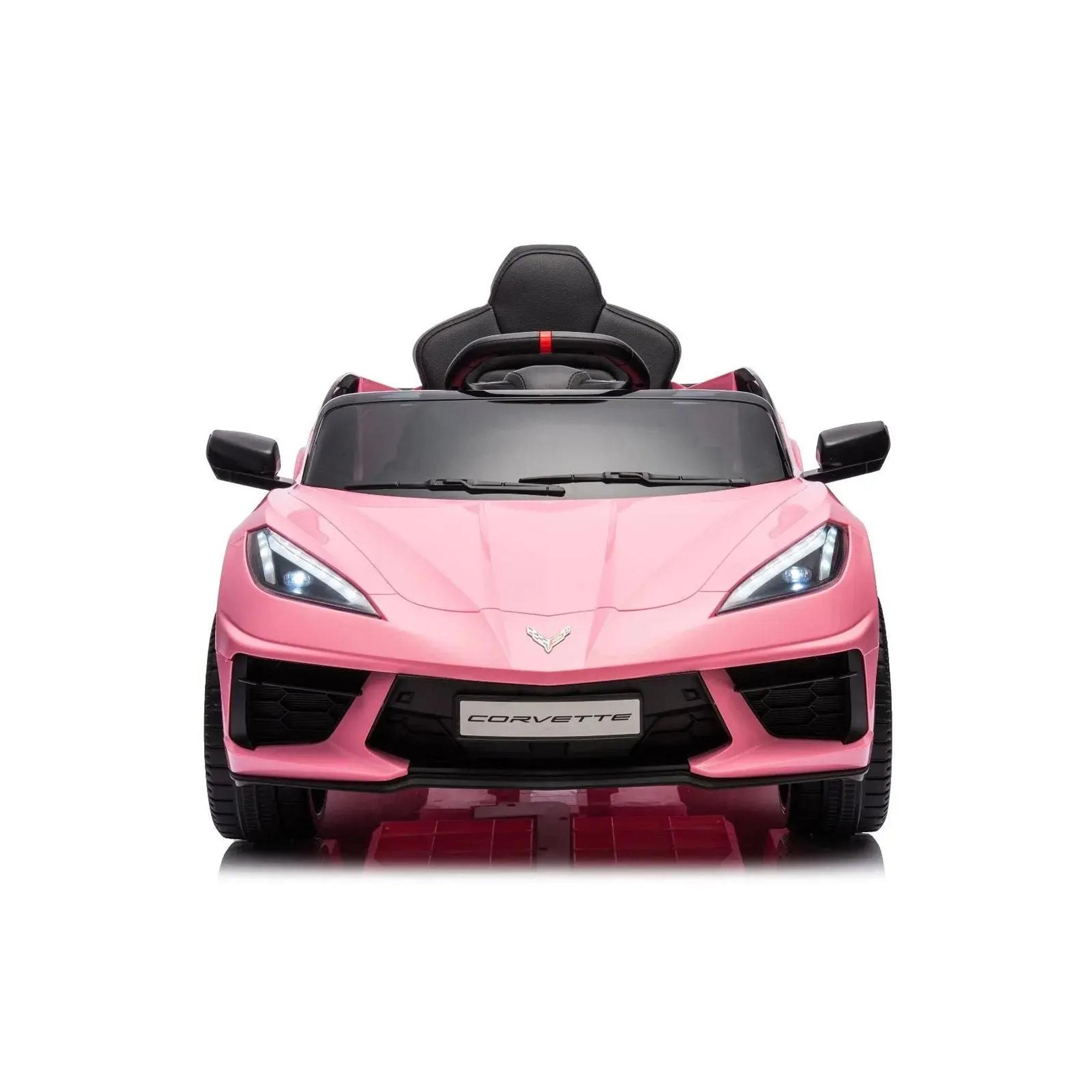 12V Chevrolet Corvette C8 Stingray 1-Seater Kids Ride-On Car Pink-4