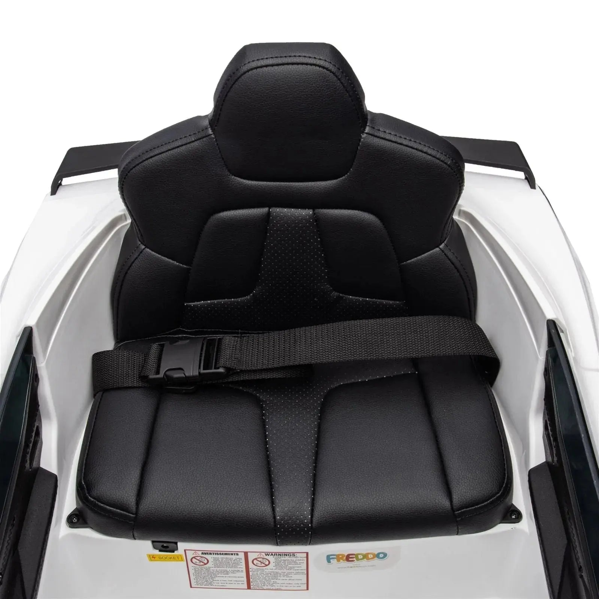 12V Chevrolet Corvette C8 Stingray 1-Seater Kids Ride-On Car White-7