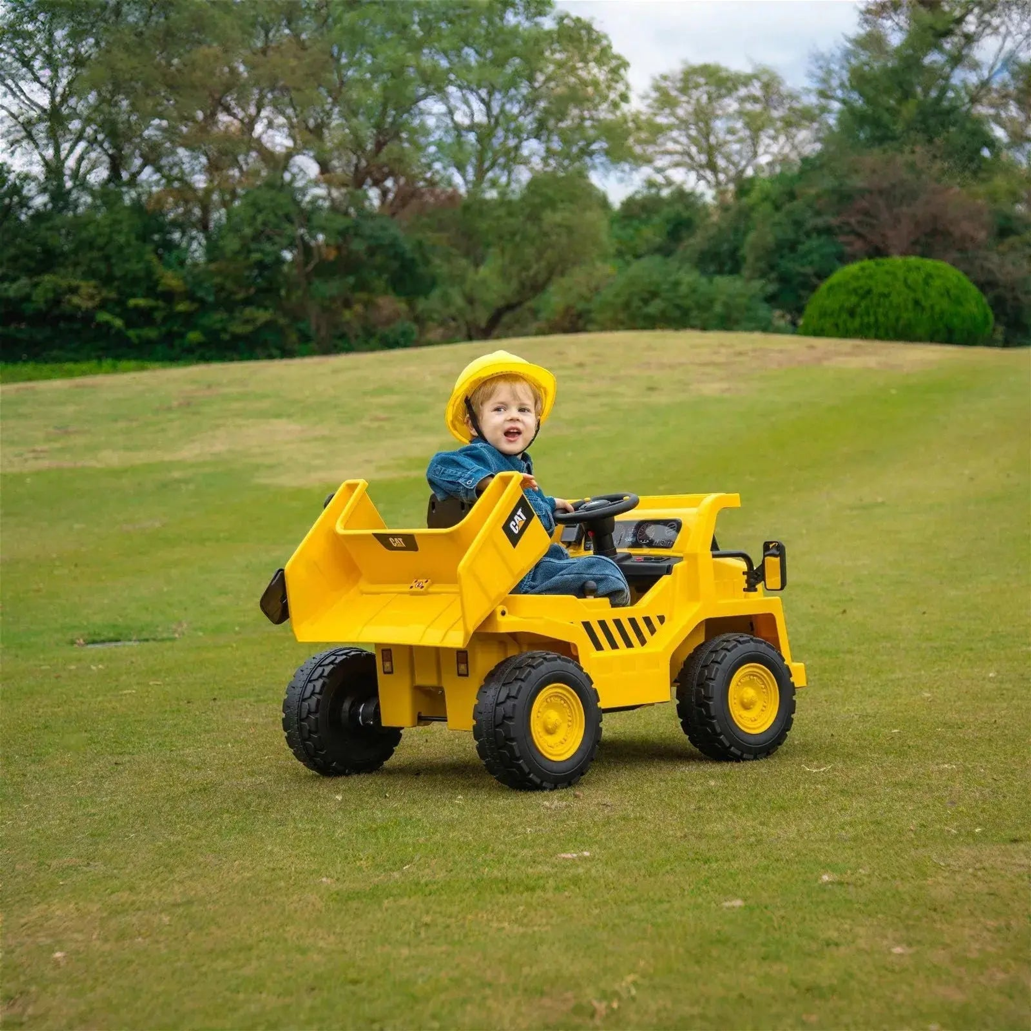 12V CAT Electric Dump Truck 1 Seater Ride-On-4