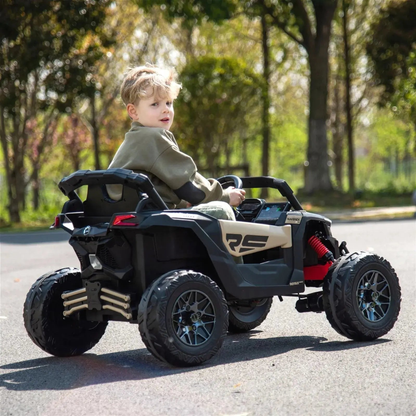 24V Can Am Maverick 1-Seater UTV Khaki-5