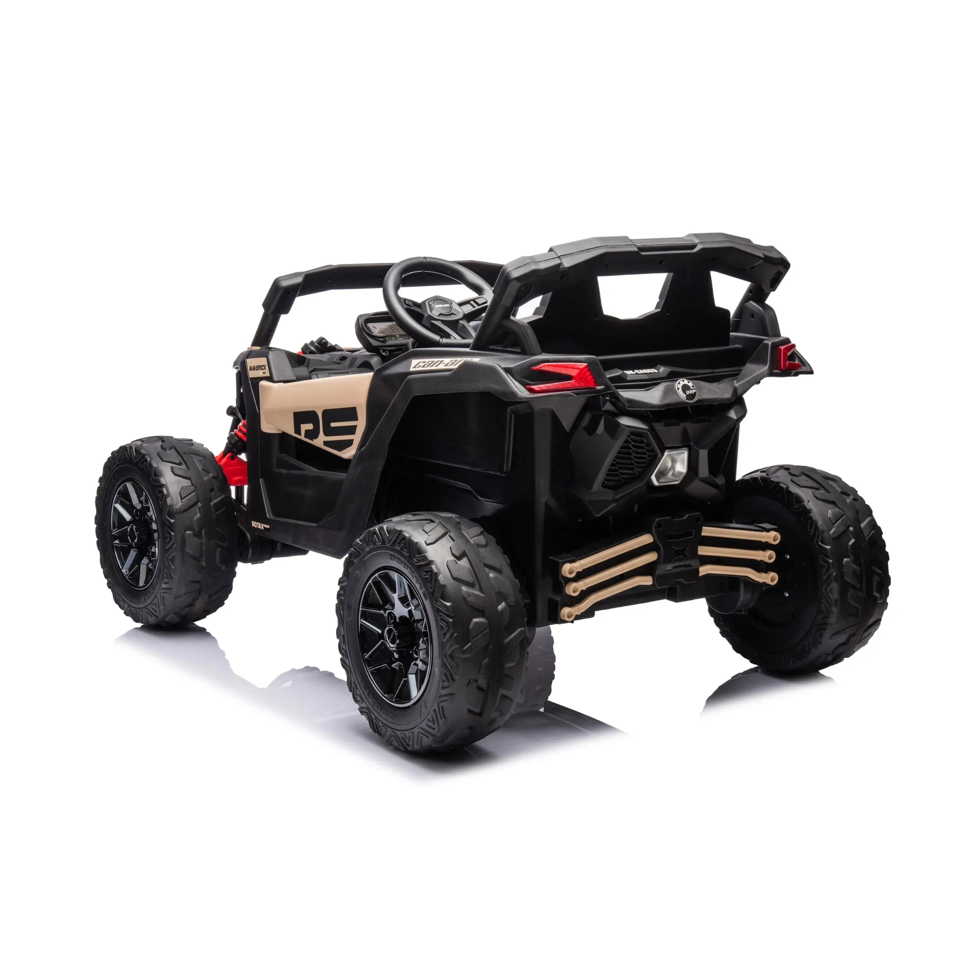 24V Can Am Maverick 1-Seater UTV Khaki-8
