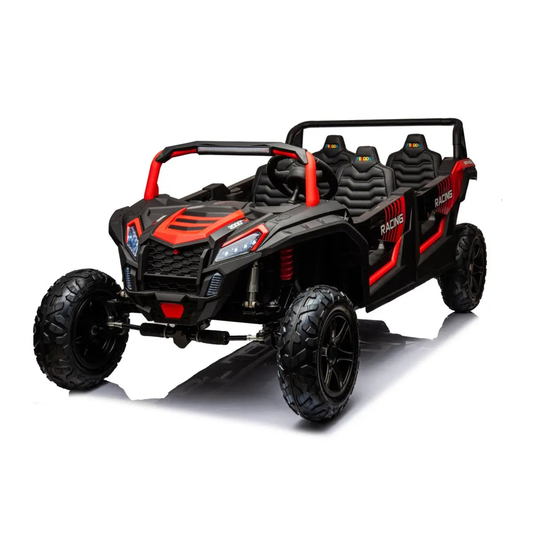 48V Freddo Beast XL: World's Fastest Kids' 4-Seater Red