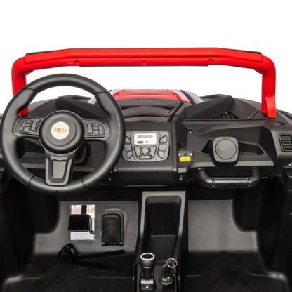 48V Freddo Beast XL: World's Fastest Kids' 4-Seater Red-7