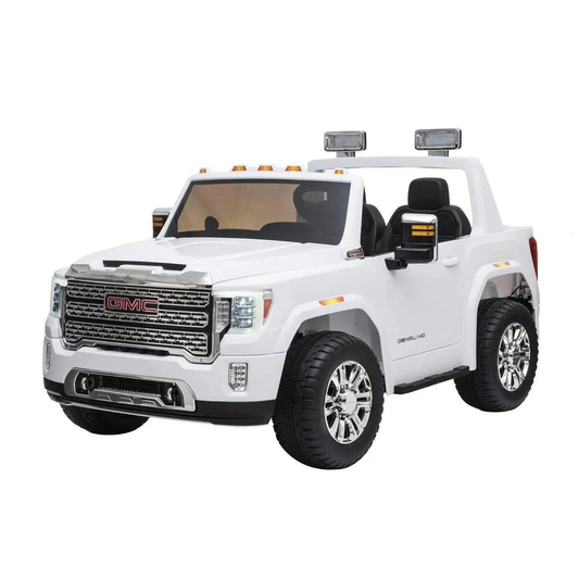 24V GMC Denali 2 Seater Battery Operated Ride on Car White